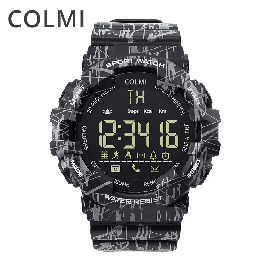 COLMI EX16C Camo Smart Watch Men IP68 Waterproof Step Activity Tracker Clock Standby 365 Days Smartwatch