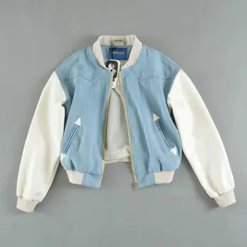 Spring & Summer New Fashion Street Short Sleeve Jacket Women, Loose Colorblocking Denim Jacket Women
Spring & Summer New Fashion Street Short Sleeve Jacket Women, Loose Colorblocking Denim Jacket Women