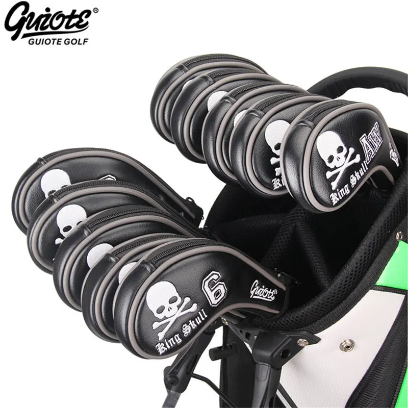 KING SKULL Golf Irons Headcovers Zipper Golf Iron Cover Set #3-9PAS Embroidery Design Zipper Series For Men Women
KING SKULL Golf Irons Headcovers Zipper Golf Iron Cover Set #3-9PAS Embroidery Design Zipper Series For Men Women