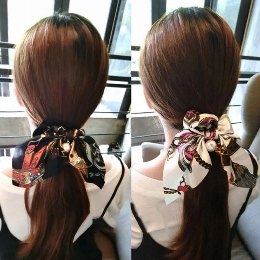Women Vintage Silk Hair Scrunchies With Pearl Korean Style Print Scrunchies For Girls Hair Ties Holder Gum For Hair Accessories
Women Vintage Silk Hair Scrunchies With Pearl Korean Style Print Scrunchies For Girls Hair Ties Holder Gum For Hair Accessories