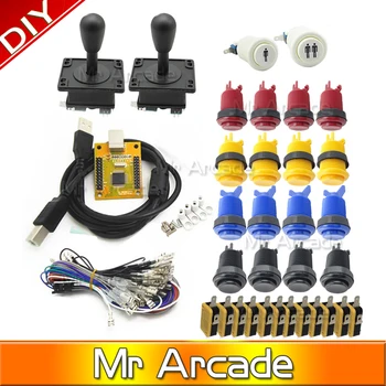 New Arcade parts Bundles kit With American Joystick Pushbutton Microswitch 2 player USB board to Build Up Arcade Machine
New Arcade parts Bundles kit With American Joystick Pushbutton Microswitch 2 player USB board to Build Up Arcade Machine
