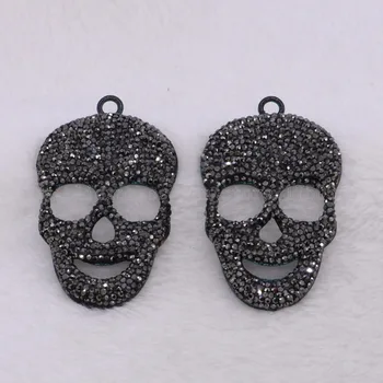 Fashion Skull Pave rhinestone pendant dark color pendant Handcrafted jewelry pendant Gift for women fashion 2544
Fashion Skull Pave rhinestone pendant dark color pendant Handcrafted jewelry pendant Gift for women fashion 2544
