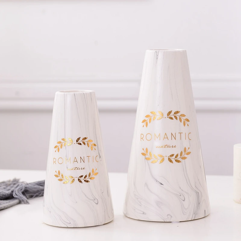 1pc Marbled Cearamic Vase Olive Branch Flower Vase Conical Water Planting Container Home Decorative Wedding Gift
1pc Marbled Cearamic Vase Olive Branch Flower Vase Conical Water Planting Container Home Decorative Wedding Gift