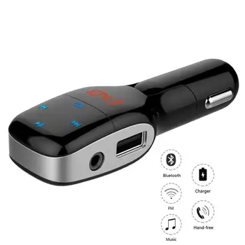 Bluetooth FM Transmitter Radio Adapter Car Kit With Dual USB outputs 5V/3.4A Car Charger MP3 Player Support SD Card USB Flash
Bluetooth FM Transmitter Radio Adapter Car Kit With Dual USB outputs 5V/3.4A Car Charger MP3 Player Support SD Card USB Flash