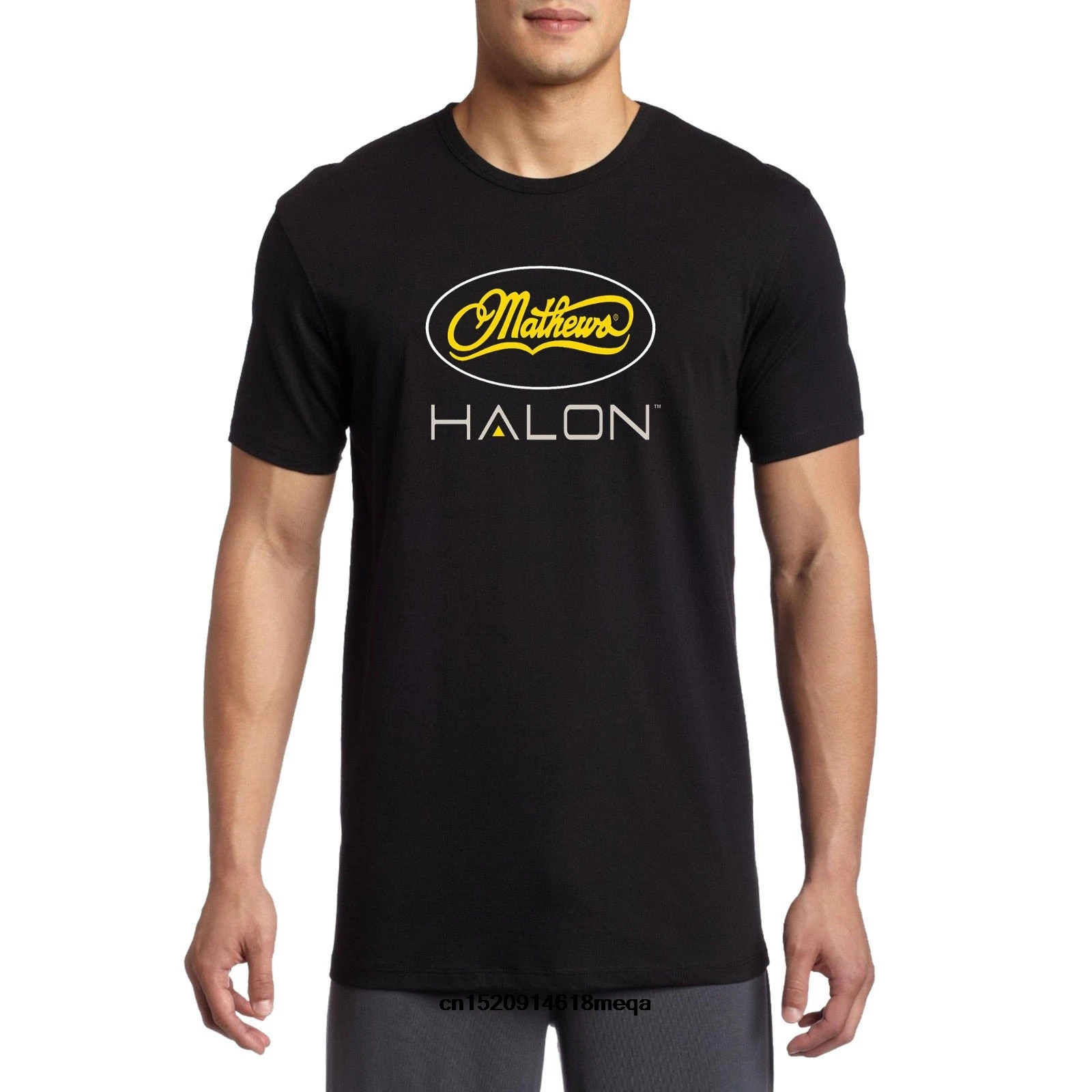 t shirt Mathews Halon Bows Archery Shooting Black T Shirt Mens Round Neck Short Sleeves Casual T-shirt