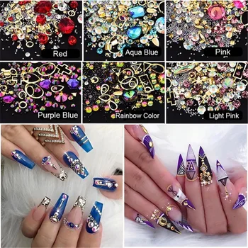 1 Box Mix-size Acrylic Nail Rhinestones Colorful Alloy Metal Frame 3D Nail Art DIY Decorations Accessories Nail Art
1 Box Mix-size Acrylic Nail Rhinestones Colorful Alloy Metal Frame 3D Nail Art DIY Decorations Accessories Nail Art