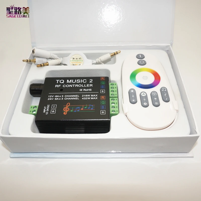 best price 1 pcs DC12-24V 18A RGB Music 2 Controller RF Remote Intelligent Sonic Sensitivity Led Backlight Remote for Led Strip
best price 1 pcs DC12-24V 18A RGB Music 2 Controller RF Remote Intelligent Sonic Sensitivity Led Backlight Remote for Led Strip
