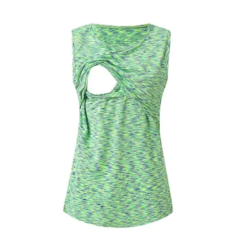 Women's Breastfeeding Summer Maternity Nursing Double Layered Stripe S-2XL Gray Green Tank Top Shirts nursing tops maternity z04
Women's Breastfeeding Summer Maternity Nursing Double Layered Stripe S-2XL Gray Green Tank Top Shirts nursing tops maternity z04