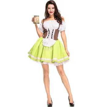 Women Lady Green German Oktoberfest Adults Maid Waitress Cosplay Costumes Carnival Party Costume Christmas Halloween
Women Lady Green German Oktoberfest Adults Maid Waitress Cosplay Costumes Carnival Party Costume Christmas Halloween