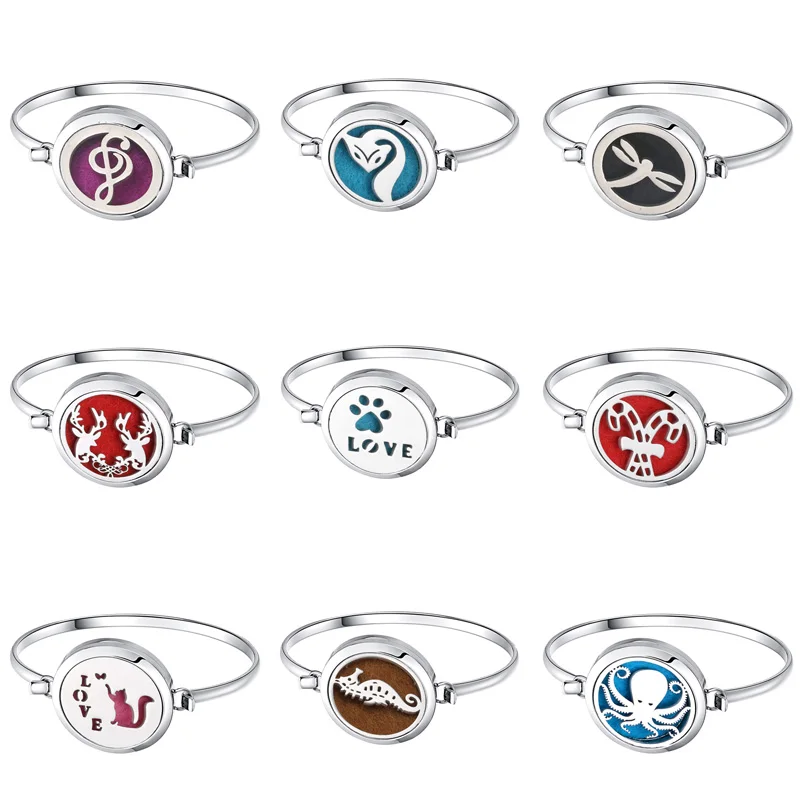 Stainless Steel Aromatherapy Bracelet Jewelry Essential Oil Bracelet Locket Perfume Diffuser Bracelet Bangle
Stainless Steel Aromatherapy Bracelet Jewelry Essential Oil Bracelet Locket Perfume Diffuser Bracelet Bangle