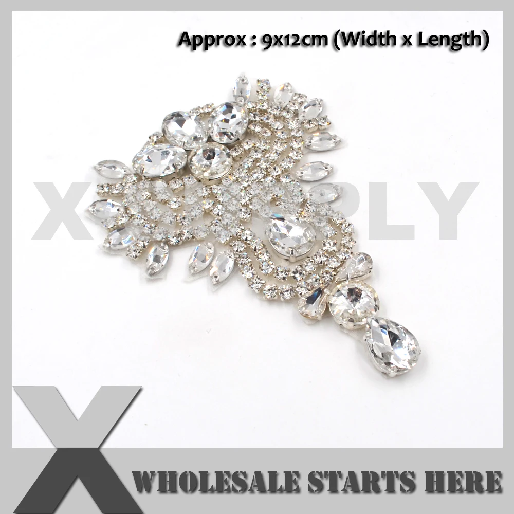 

Hotfix Crystal Rhinestone Garter Applique Motif,For Bridal Dress,For Bodice,Bridal Wedding Decoration,Hair Piece,Garter,Sash
