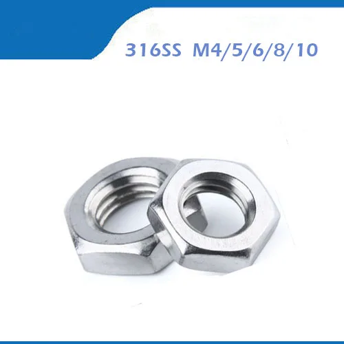 Free shipping DIN439 316 stainless steel hexagonal thin nut M3 M4 M5 M6 M8 M10 nuts prevent from rusting nuts
Free shipping DIN439 316 stainless steel hexagonal thin nut M3 M4 M5 M6 M8 M10 nuts prevent from rusting nuts