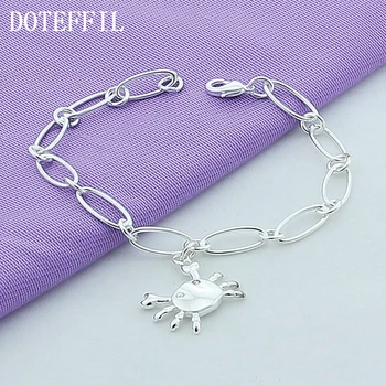DOTEFFIL 925 Sterling Silver Crab Pendant Bracelet For Woman Charm Wedding Engagement Party Fashion Jewelry
DOTEFFIL 925 Sterling Silver Crab Pendant Bracelet For Woman Charm Wedding Engagement Party Fashion Jewelry