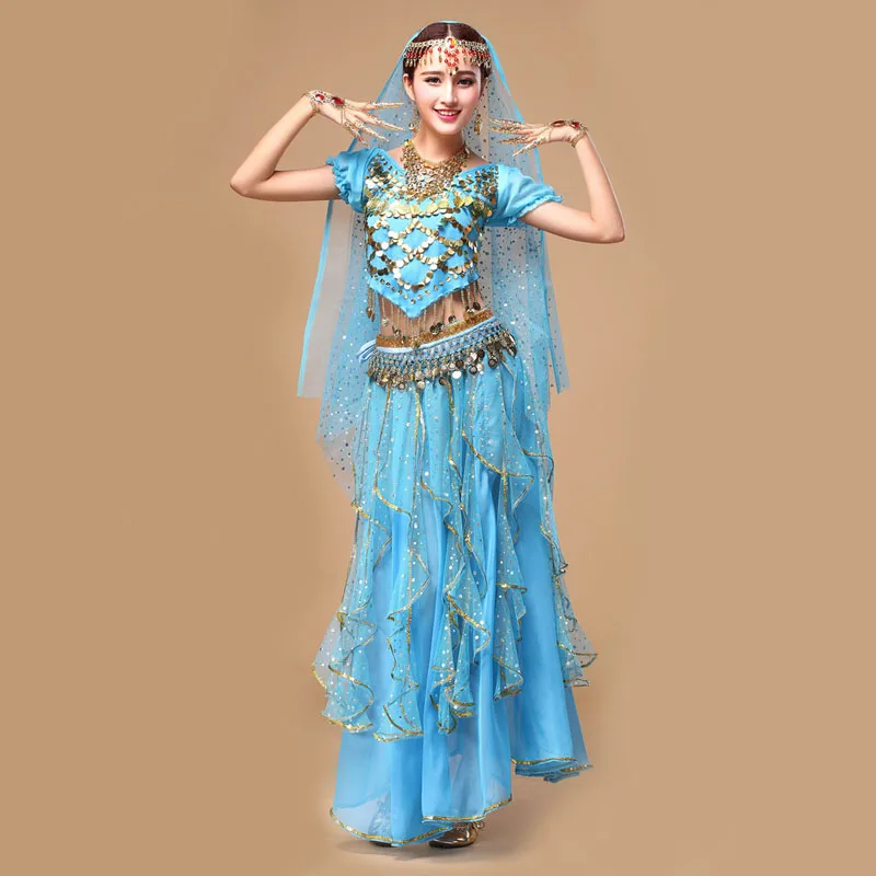 2019 New Sexy Belly Dance Costume Set 5pcs (Top+Skirt+Belt+Headchain+Veil) Bollywood/Indian Dance Costumes Bellydance Wear
2019 New Sexy Belly Dance Costume Set 5pcs (Top+Skirt+Belt+Headchain+Veil) Bollywood/Indian Dance Costumes Bellydance Wear