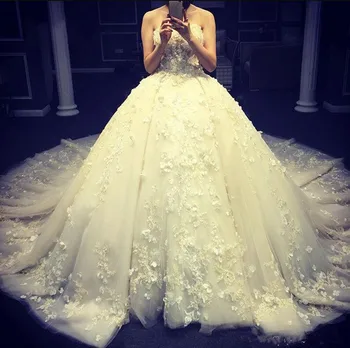 Gorgeous Ball Gowns For Wedding with Chapel Train Custom Made Bridal Gowns Backless Lace Up Back Strapless Robe De Mariee Longo
Gorgeous Ball Gowns For Wedding with Chapel Train Custom Made Bridal Gowns Backless Lace Up Back Strapless Robe De Mariee Longo