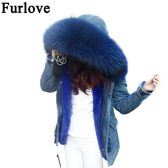 Furlove Winter Coat Women Long Fur Jacket 2016 Ladies Faux Fur Lined Denim Jeans Parka Winter Fur Lines Raccoon Hooded Overcoat
Furlove Winter Coat Women Long Fur Jacket 2016 Ladies Faux Fur Lined Denim Jeans Parka Winter Fur Lines Raccoon Hooded Overcoat
