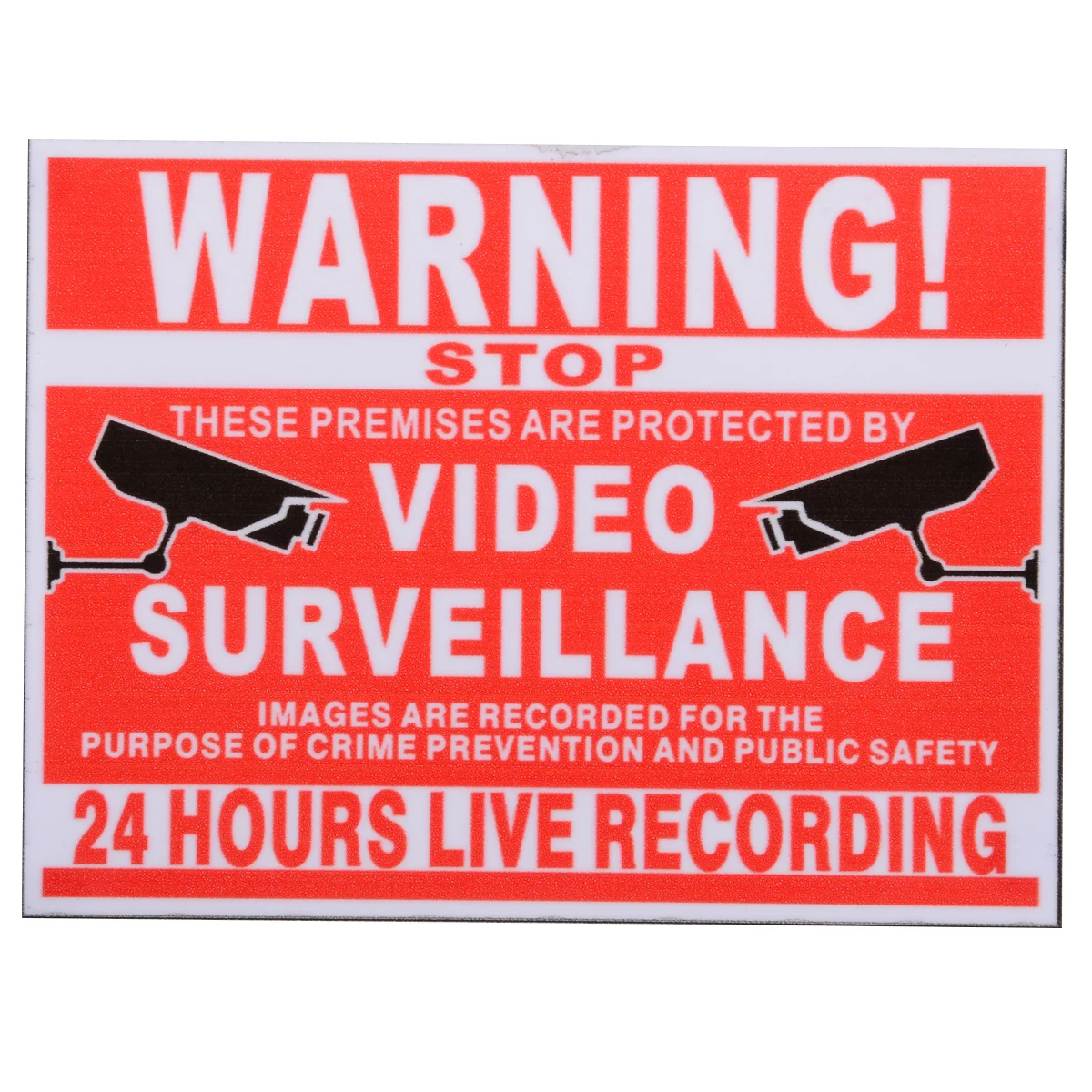 1PC Vinyl Warning Sign 24 Hour Video Surveillance CCTV Camera Record Safety Sticker Alarm Warning Decal For Home Security
1PC Vinyl Warning Sign 24 Hour Video Surveillance CCTV Camera Record Safety Sticker Alarm Warning Decal For Home Security