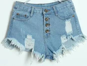 Discount the spring and autumn period and the hole tassel washed ultrashort high waist a torn denim shorts hot shorts
Discount the spring and autumn period and the hole tassel washed ultrashort high waist a torn denim shorts hot shorts