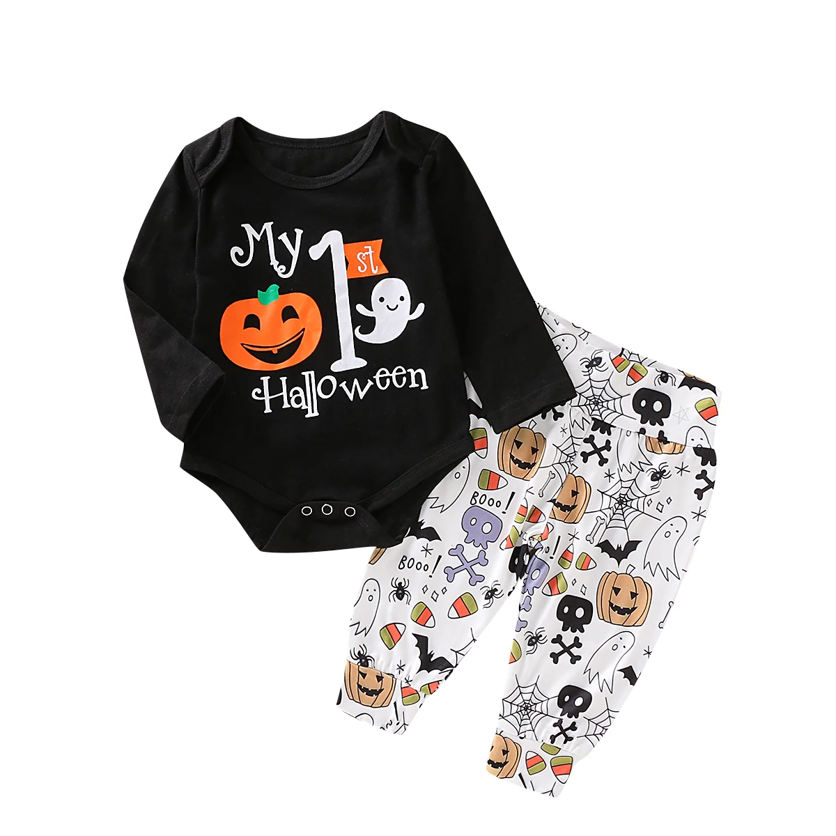 New Infant Baby Boy Girl 2PCS Halloween Outfit Pumpkin Romper Bodysuit Pants Clothes
New Infant Baby Boy Girl 2PCS Halloween Outfit Pumpkin Romper Bodysuit Pants Clothes