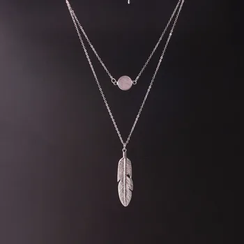 Druzy Exquisite Multilayer Chain Pink Quartz Beads Statement Necklace with Feather Pendent Women Collares Ethnic Jewelry Gifts
Druzy Exquisite Multilayer Chain Pink Quartz Beads Statement Necklace with Feather Pendent Women Collares Ethnic Jewelry Gifts