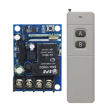 New DC12--48V 12V 24V 36V 48V 1CH 10A RF Wireless Remote Control Switch System teleswitch 1*(JRL-5)Transmitter + 1 *Receiver
New DC12--48V 12V 24V 36V 48V 1CH 10A RF Wireless Remote Control Switch System teleswitch 1*(JRL-5)Transmitter + 1 *Receiver