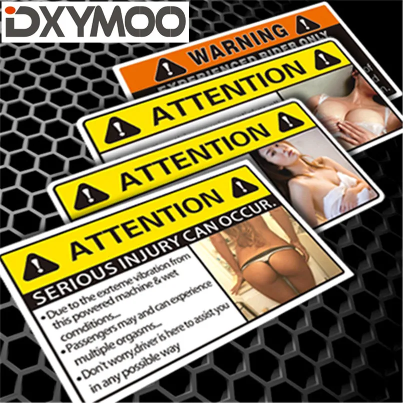 Car Window Warning Stickers Sexy Lady Serious Injury Attention Female Motorcycle Vinyl Decals 3M
Car Window Warning Stickers Sexy Lady Serious Injury Attention Female Motorcycle Vinyl Decals 3M