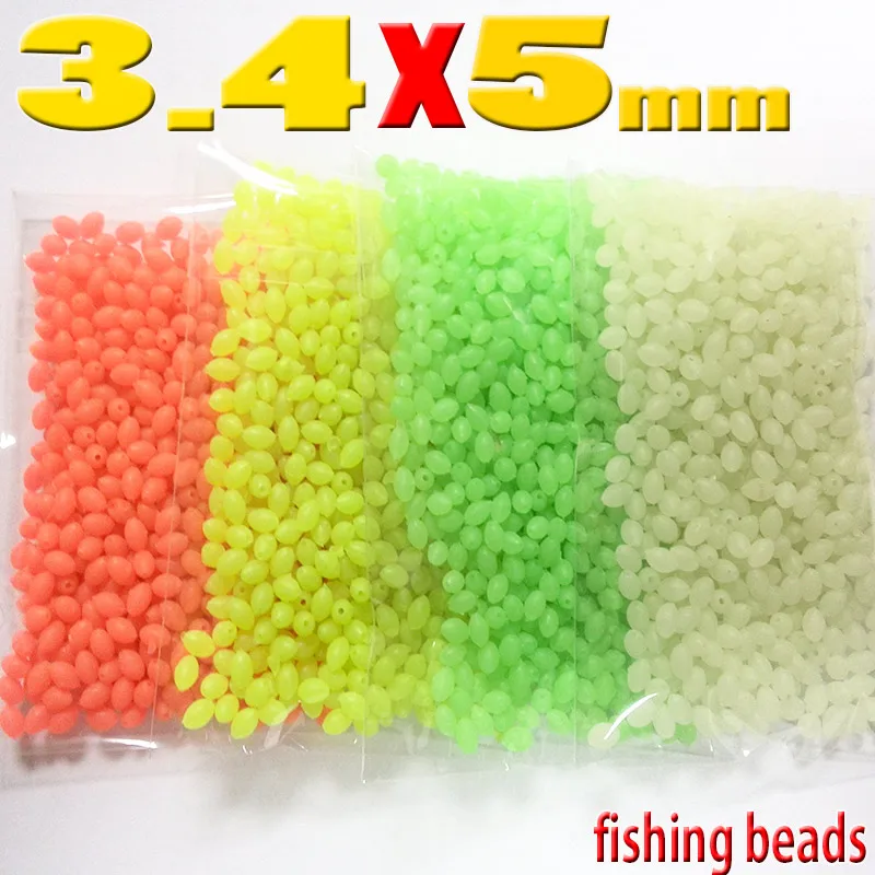 NEW oval soft fishing beads 4 colors size:3.4mm*5mm quantity:1000pcs/lot hole diameter:0.8mm
NEW oval soft fishing beads 4 colors size:3.4mm*5mm quantity:1000pcs/lot hole diameter:0.8mm