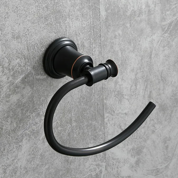 European Antique Towel Ring Black Bathroom Shelf Towel Rack Round Towel Ring Space Aluminum Bathroom Accessories Set Wall Mount
European Antique Towel Ring Black Bathroom Shelf Towel Rack Round Towel Ring Space Aluminum Bathroom Accessories Set Wall Mount