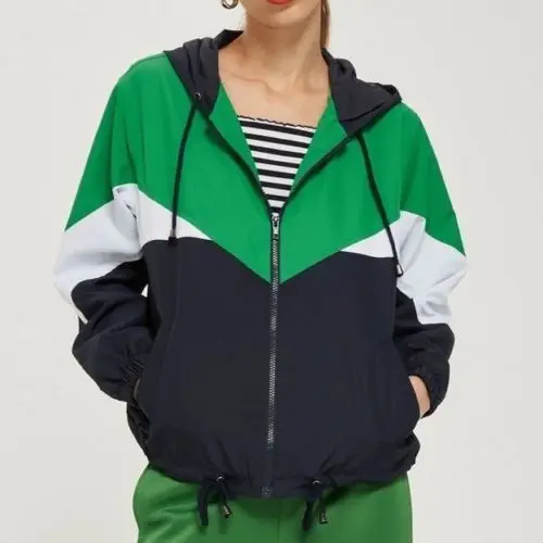 Cut And Sew Zip Up Hooded Jacket Spring Autumn Streetwear Women Coats And Jackets Multicolor Patchwork Drawstring Women Jacket
Cut And Sew Zip Up Hooded Jacket Spring Autumn Streetwear Women Coats And Jackets Multicolor Patchwork Drawstring Women Jacket