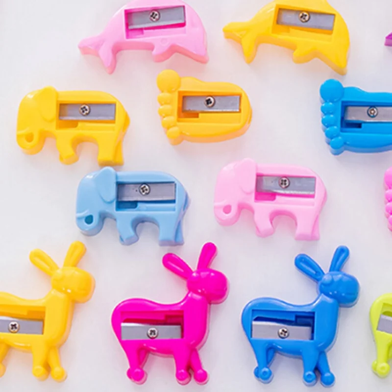 1pc cute mini Pencil Sharpeners animal car elephant fish dolphin footprint donkey kids toy school office supplies stationery
1pc cute mini Pencil Sharpeners animal car elephant fish dolphin footprint donkey kids toy school office supplies stationery