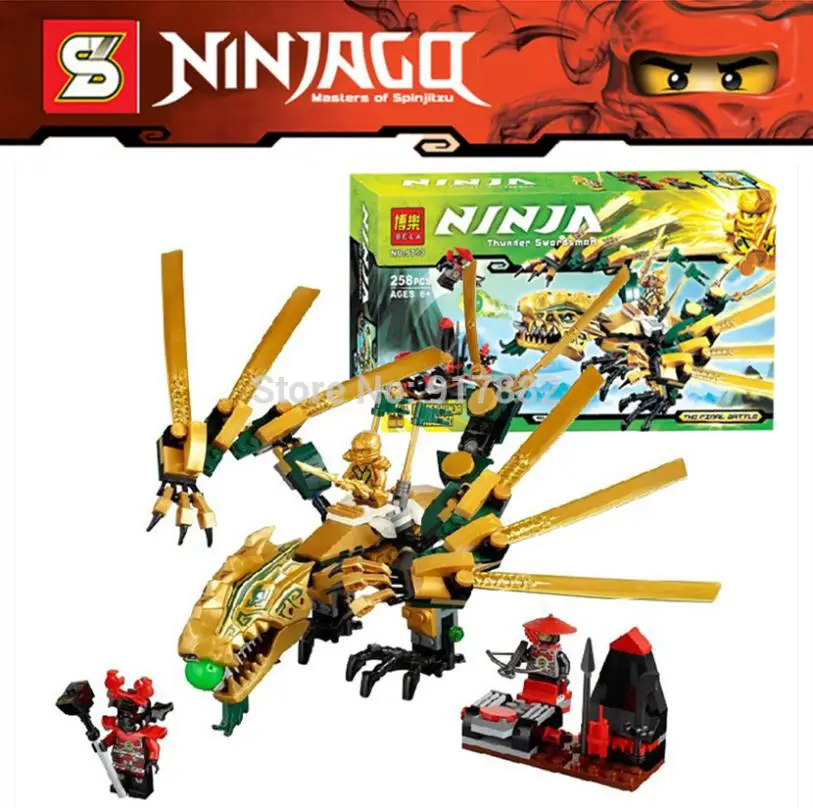 258pcs Ninja Set Lloyd The Golden Dragon Sphere Attack Building Brick Toys Compatible With Lego 70503 Block
258pcs Ninja Set Lloyd The Golden Dragon Sphere Attack Building Brick Toys Compatible With Lego 70503 Block