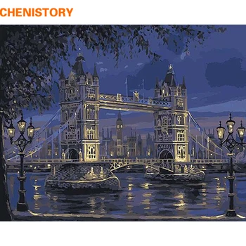 CHENISTORY London Bridge Night Landscape DIY Painting By Numbers Handpainted Oil Painting On Canvas Vintage Wall Art Picture
CHENISTORY London Bridge Night Landscape DIY Painting By Numbers Handpainted Oil Painting On Canvas Vintage Wall Art Picture