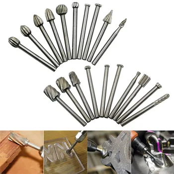 20Pcs Drill Bits Dremel Set Steel Rotary Burrs High Speed Wood Carving Tools LO88
20Pcs Drill Bits Dremel Set Steel Rotary Burrs High Speed Wood Carving Tools LO88