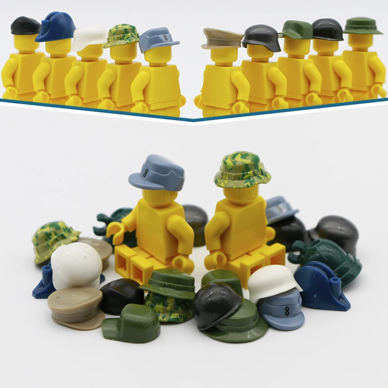 Military Weapon Army Soldiers Accessory Building Blocks Brick Cap Hat Arms SWAT Team City Police MOC Bricks Toys Compatible WW2
Military Weapon Army Soldiers Accessory Building Blocks Brick Cap Hat Arms SWAT Team City Police MOC Bricks Toys Compatible WW2