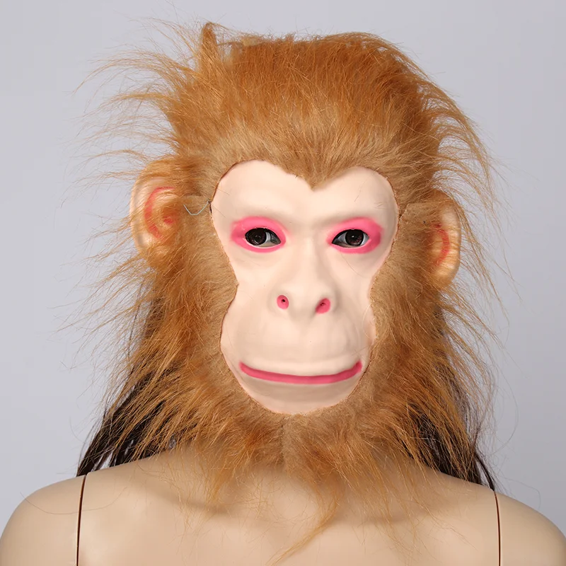 EVA Raw Animal Mask Tiger/Lion/Monkey/Wolf Partern Full Face Cosplay Halloween Costume Realistic Fur Mane Latex Creepy
EVA Raw Animal Mask Tiger/Lion/Monkey/Wolf Partern Full Face Cosplay Halloween Costume Realistic Fur Mane Latex Creepy