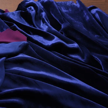 114CM Wide Blue Silk Cotton Velvet Fabric for Spring Autumn Shirt Suit Dress Jacket H540
114CM Wide Blue Silk Cotton Velvet Fabric for Spring Autumn Shirt Suit Dress Jacket H540
