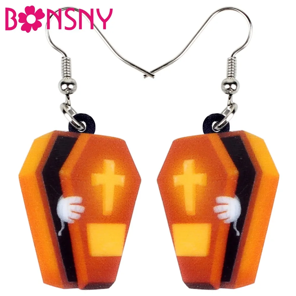 Bonsny Acrylic Anime Halloween Coffin Casket Bier Earrings Dangle Drop Big Fashion Festival Jewelry For Women Girls Party Gift
Bonsny Acrylic Anime Halloween Coffin Casket Bier Earrings Dangle Drop Big Fashion Festival Jewelry For Women Girls Party Gift