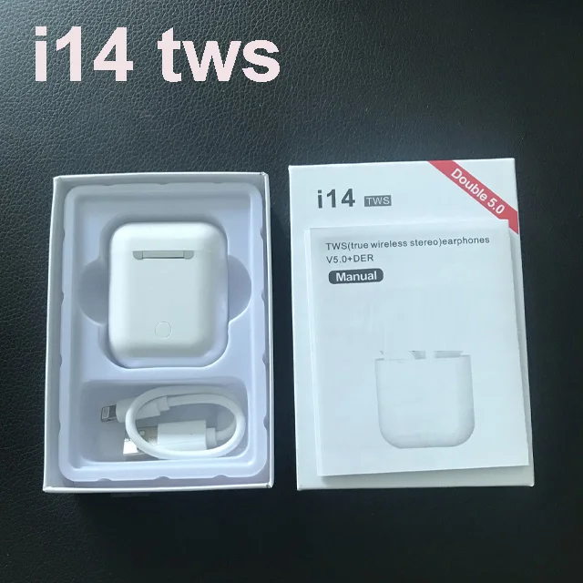 i14 TWS Wireless Bluetooth Earphone Stereo Earbud Headset With Charging Box For All Bluetooth tablet Smart phone earphone
i14 TWS Wireless Bluetooth Earphone Stereo Earbud Headset With Charging Box For All Bluetooth tablet Smart phone earphone