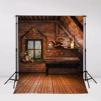 Wooden attic room old piano books Christmas candles window backdrop Vinyl cloth High quality Computer print wall Background
Wooden attic room old piano books Christmas candles window backdrop Vinyl cloth High quality Computer print wall Background