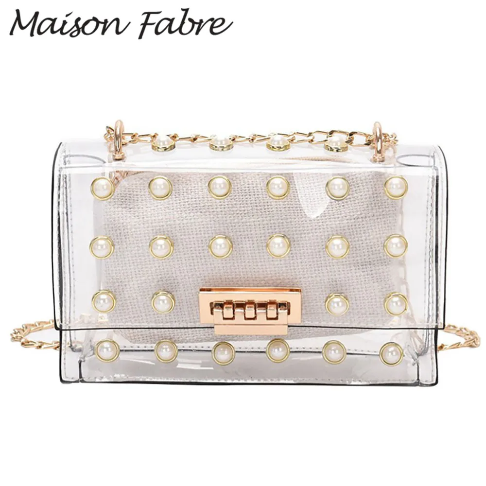 Maison Fabre Bag women crossbody bag strap handles chain Jelly Transparent pvc waterproof bag phone Elegant Ladies handbags 2019
Maison Fabre Bag women crossbody bag strap handles chain Jelly Transparent pvc waterproof bag phone Elegant Ladies handbags 2019