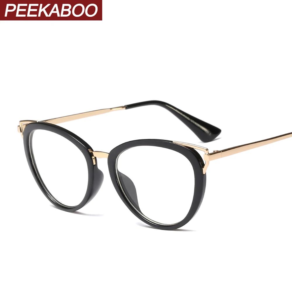 Peekaboo clear lens fashion ladies glasses retro gold metal optical eyeglasses cat eye women red leopard gift items accessories
Peekaboo clear lens fashion ladies glasses retro gold metal optical eyeglasses cat eye women red leopard gift items accessories