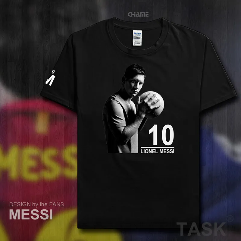 

Fashion Barcelona MESSI fitness Short Sleeve cotton T-Shirts Men T Shirt 2017 Summer Streetwear clothing Lionel Leo Footballer
