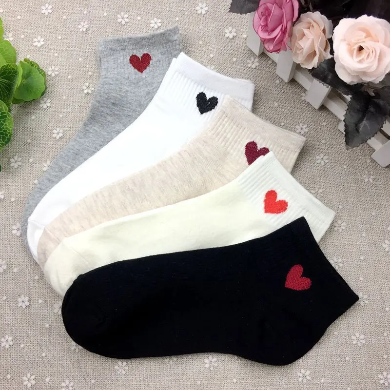 5 Pairs/set red heart socks comfortable cotton ankle low sock casual kawaii korean sock ladies pink spring 2018 woman socks
5 Pairs/set red heart socks comfortable cotton ankle low sock casual kawaii korean sock ladies pink spring 2018 woman socks