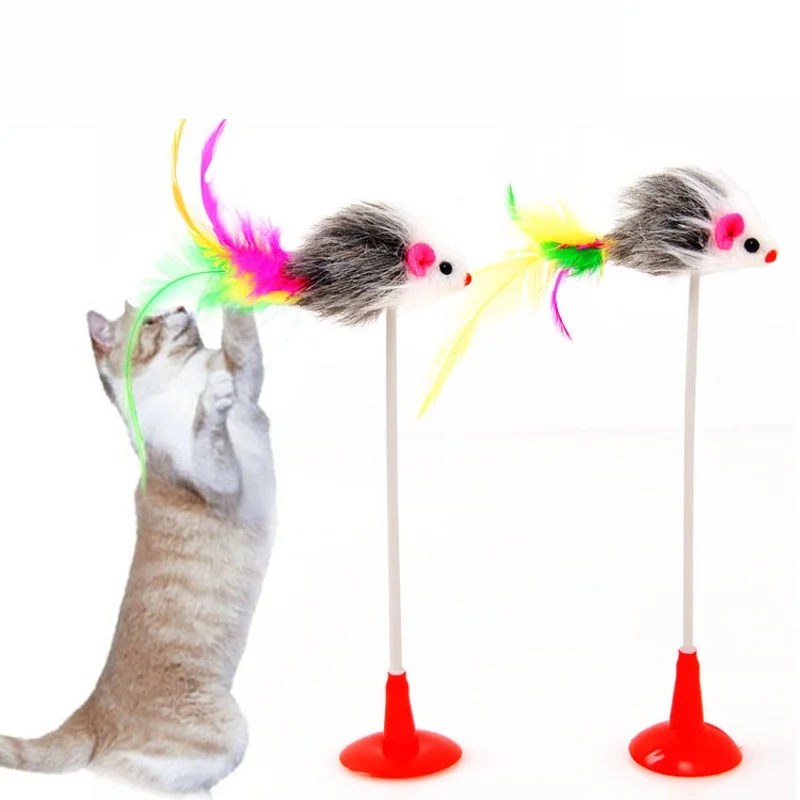 Creative Funny Pet Cat Toys Feather False Mouse Bottom Sucker Cat Kitten Playing Toys
Creative Funny Pet Cat Toys Feather False Mouse Bottom Sucker Cat Kitten Playing Toys