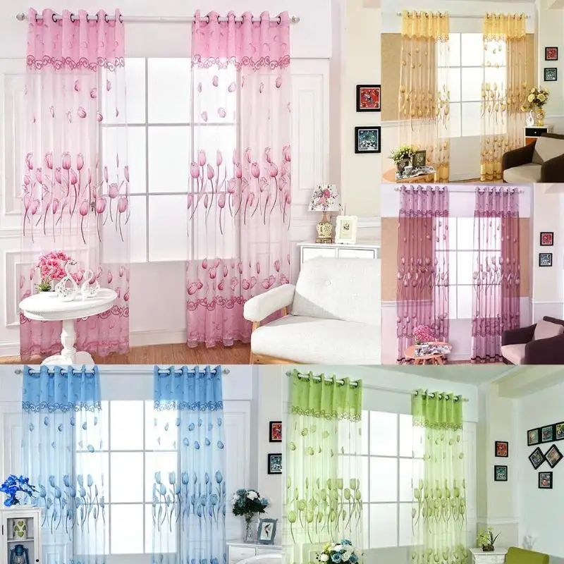 100X250 CM Rose Flower Printing Curtain Yarn Tulle Window Screen Sheer Panel Home Decor For Living Room Bedroom
100X250 CM Rose Flower Printing Curtain Yarn Tulle Window Screen Sheer Panel Home Decor For Living Room Bedroom