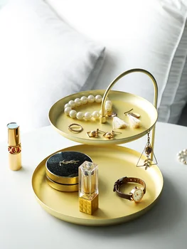 Nordic Double-decker Jewelry Receptacle Home Key Cosmetics Receptacle Box Eardrop Tray Jewelry Box Shelf Rack Decorative Shelves
Nordic Double-decker Jewelry Receptacle Home Key Cosmetics Receptacle Box Eardrop Tray Jewelry Box Shelf Rack Decorative Shelves