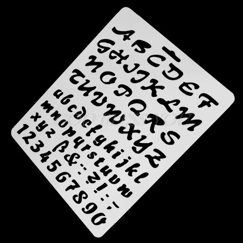 Letter Alphabet Number Layering Stencils Wall Painting Scrapbooking DIY Decor Drawing board Masking Spray Stencil
Letter Alphabet Number Layering Stencils Wall Painting Scrapbooking DIY Decor Drawing board Masking Spray Stencil