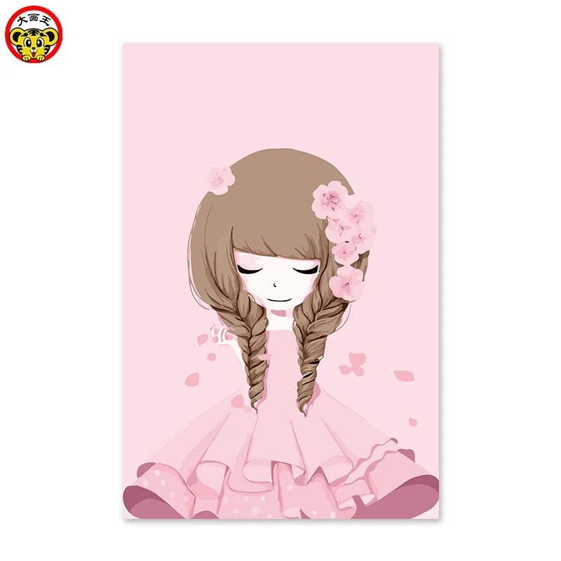 Pink Cartoon Girl Flower Girl Sakura Princess Dress Girls Diy digital oil painting by numbers drawing hand painted picture Wall
Pink Cartoon Girl Flower Girl Sakura Princess Dress Girls Diy digital oil painting by numbers drawing hand painted picture Wall