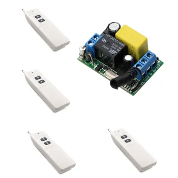 Universal 433Mhz AC 220V 1 CH 1CH Relay Remote Control Switch System Wireless Remote Power Switch Receiver Transmitter
Universal 433Mhz AC 220V 1 CH 1CH Relay Remote Control Switch System Wireless Remote Power Switch Receiver Transmitter
