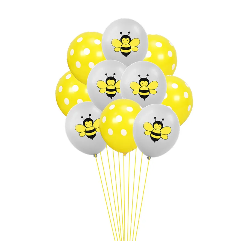 12Inch Confetti Bee Balloon Black Yellow Dots Latex Inflatable Babyshower Party Supplies Birthday Decorations Balloons Wedding
12Inch Confetti Bee Balloon Black Yellow Dots Latex Inflatable Babyshower Party Supplies Birthday Decorations Balloons Wedding